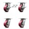 Service Caster 5 Inch Poly on Aluminum Caster Set with Roller Bearing 4 Swivel Lock and 2 Brake SCC-35S520-PAR-SLB-BSL-2-BSL-2 - alternate 1